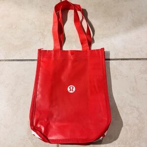 NEW Lululemon Red/White Reusable Tote Bag